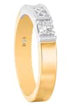 Divine Solitaires_Yellow Diamond Solitaire Two Tone Ring _Online_at_Aza_Fashions