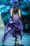 Shop_Nirmooha_Purple Organza Embroidered Abstract Bustier Sweetheart Skirt Set _at_Aza_Fashions