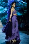 Shop_Nirmooha_Purple Organza Embroidered Abstract Bustier Sweetheart Skirt Set _Online_at_Aza_Fashions