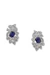 Buy_Shazé_White Marquise Stone Oceanus Studded Earrings _Online_at_Aza_Fashions