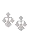 Shazé_White Marquise Stone Alba Mughal Carved Drops _Online_at_Aza_Fashions