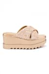 Buy_Anaar_Rose Gold Embellished Starlet Tales Embroidered Wedge Sandals _Online_at_Aza_Fashions