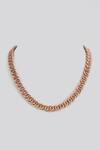 Shop_Karisa Designs_Rose Gold Double Chain Link Necklace _at_Aza_Fashions