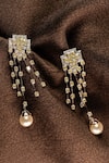 Shop_Rowas Jewels_Yellow Diamond Radiant Cascade Earrings _at_Aza_Fashions