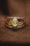 Buy_Rowas Jewels_Yellow Diamonds Horizon Layered Ring _at_Aza_Fashions