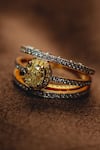 Rowas Jewels_Yellow Diamonds Horizon Layered Ring _Online_at_Aza_Fashions