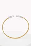 Shop_Rowas Jewels_Gold Plated Diamonds Simplicity Minimalist Bracelet _at_Aza_Fashions