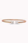 Buy_Rowas Jewels_Rose Gold Diamonds Minimalist Bracelet _at_Aza_Fashions