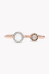 Buy_Rowas Jewels_Rose Gold Diamond Corporate Eclipse And Mother Of Pearl Embellished Bracelet _at_Aza_Fashions