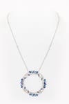 Buy_Rowas Jewels_White Diamond Ottoman Embellished Pendant Necklace _at_Aza_Fashions