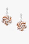 Buy_Rowas Jewels_Gold Plated Diamond Eternal Blossom Embellished Earrings _at_Aza_Fashions