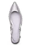 Buy_Dang Shoes_Silver Thread Embroidery Camille Buckle Strap Ballerinas _at_Aza_Fashions