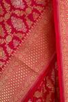 Buy_Neitri_Pink Banarasi Silk Handwoven Peony Saree With Running Blouse _Online_at_Aza_Fashions