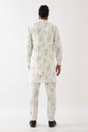 Shop_Son Of A Noble Snob_White Linen Carson Meteor Pintuck Kurta With Trousers _at_Aza_Fashions