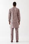 Shop_Son Of A Noble Snob_Purple Linen Emmett Circuit Print Kurta With Trousers _at_Aza_Fashions