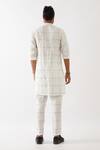 Shop Son Of A Noble Snob White Linen Jenson Window Printed Kurta With Pant at Aza Fashions Shop_Son Of A Noble Snob_White Linen Jenson Window Printed Kurta With Pant _at_Aza_Fashions