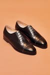 Buy_Dmodot_Black Rivet Capto Nero Oxford Shoes _at_Aza_Fashions