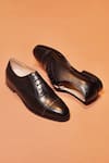 Shop_Dmodot_Black Rivet Capto Nero Oxford Shoes _at_Aza_Fashions