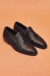 Buy_Dmodot_Black Cubano Tesso Nero Loafers _at_Aza_Fashions