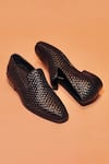 Shop_Dmodot_Black Cubano Tesso Nero Loafers _at_Aza_Fashions