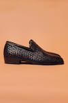 Buy_Dmodot_Black Cubano Tesso Nero Loafers _Online_at_Aza_Fashions