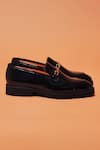 Buy_Dmodot_Black Moccasino Nero Loafers _Online_at_Aza_Fashions