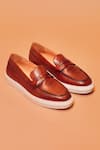 Buy_Dmodot_Brown Scarpo Marrone Loafers _at_Aza_Fashions