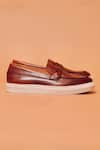 Buy_Dmodot_Brown Scarpo Marrone Loafers _Online_at_Aza_Fashions