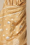 Gulabo by Abu Sandeep_Beige Modal Chanderi Embroidered Gota Lace Dupatta _Online_at_Aza_Fashions