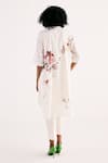 Shop_Kharakapas_Off White Cotton Mul Print Floral Band Wisteria Straight Kurta With Pant _at_Aza_Fashions