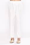Arihant Rai Sinha_Off White Sherwani Kasak Zari Jacquard Woven Vine Layered With Pyjama _Online_at_Aza_Fashions