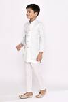 Buy_Arihant Rai Sinha_Off White Sherwani Kasak Zari Jacquard Woven Vine Layered With Pyjama _Online_at_Aza_Fashions