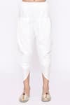 Arihant Rai Sinha_Off White Sherwani Jacquard Botanic Pattern Layered With Dhoti Pant _at_Aza_Fashions
