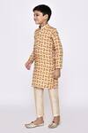 Shop_Arihant Rai Sinha_Yellow Kurta Rayon Threadwork With Pyjama _Online_at_Aza_Fashions