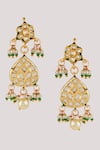 Buy_Chhavi's Jewels_White Kundan And Polki Embellished Necklace Set _Online_at_Aza_Fashions