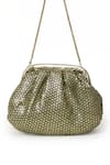 Buy_SG Collection by Sonia Gulrajani_Gold Sequin Nora Embellished Clutch Bag _at_Aza_Fashions