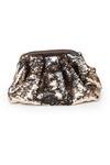 Buy_SG Collection by Sonia Gulrajani_Brown Sequin Nora Work Reversible Clutch Bag _at_Aza_Fashions