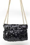 Shop_SG Collection by Sonia Gulrajani_Black Sequin Trish Embellished Sling Bag _at_Aza_Fashions