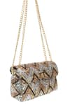 Buy_SG Collection by Sonia Gulrajani_Multi Color Sequin Trish Chevron Embellished Sling Bag _Online_at_Aza_Fashions