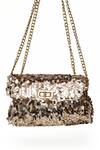 Shop_SG Collection by Sonia Gulrajani_Rose Gold Sequin Trish Glimmery Embellished Sling Bag _at_Aza_Fashions