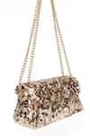 SG Collection by Sonia Gulrajani_Rose Gold Sequin Trish Glimmery Embellished Sling Bag _at_Aza_Fashions