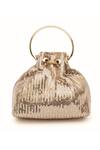 Shop_SG Collection by Sonia Gulrajani_Gold Sequin Tara Embellished Bucket Bag _at_Aza_Fashions