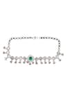 Sangeeta Boochra_Green Emerald Stone Regal Radiance Embellished Necklace _Online_at_Aza_Fashions