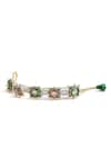 Curio Cottage_Multi Color Stone Spring Pearl Bracelet _Online_at_Aza_Fashions