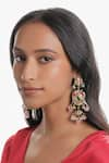 Buy_Curio Cottage_Multi Color Kundan Song Of Spring Embellished Earrings _at_Aza_Fashions