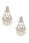 Curio Cottage_Gold Plated Kundan Splendor Swing Chandbalis _Online_at_Aza_Fashions