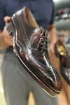 FELLMONGER_Brown Goodyear Welted Full Brogue Oxford Shoes _Online