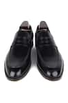 Buy_FELLMONGER_Black Plain Leather Penny Loafers 