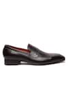 FELLMONGER_Brown Milled Glossed Penny Loafers _Online_at_Aza_Fashions