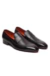 Buy_FELLMONGER_Brown Milled Glossed Penny Loafers 